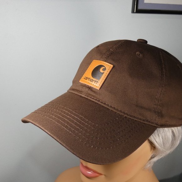 Host Pick! Carhartt Adjustable Baseball Hat Cap - Dark Brown